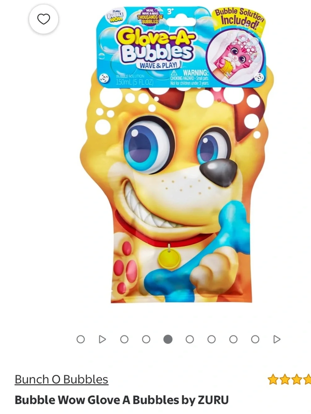 Glove-A Bubbles Kids Bubble Toy – Yellow